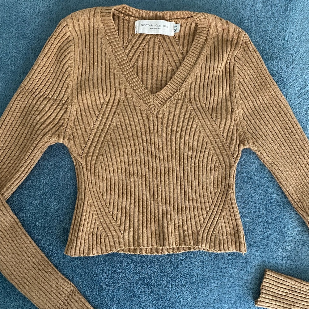 Beige Knit long sleeve